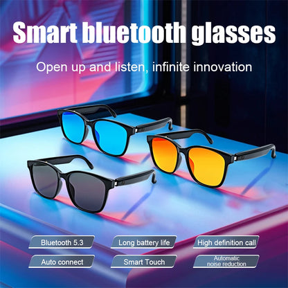 Smart Glasses Bluetooth Make Receive Call Music Camera Noise Reduction UV 400 Anti Blue Light Glasses TWS Men Women Gifts