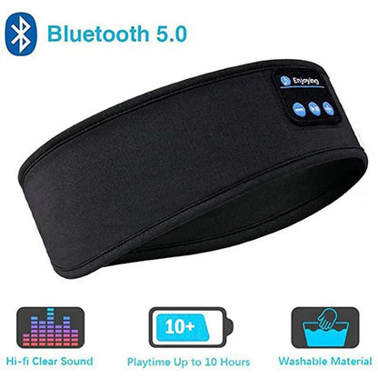 Wireless Bluetooth Earphone Sleeping Band Music Headphones Soft Elastic Comfortable Eye Mask Sleep Headset for Side Sleeper