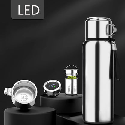 1200ML Smart Thermos Bottle Temperature Display Keep Cold and Hot Water Bottle Thermos for Water Tea Outdoor Sport Water Bottle
