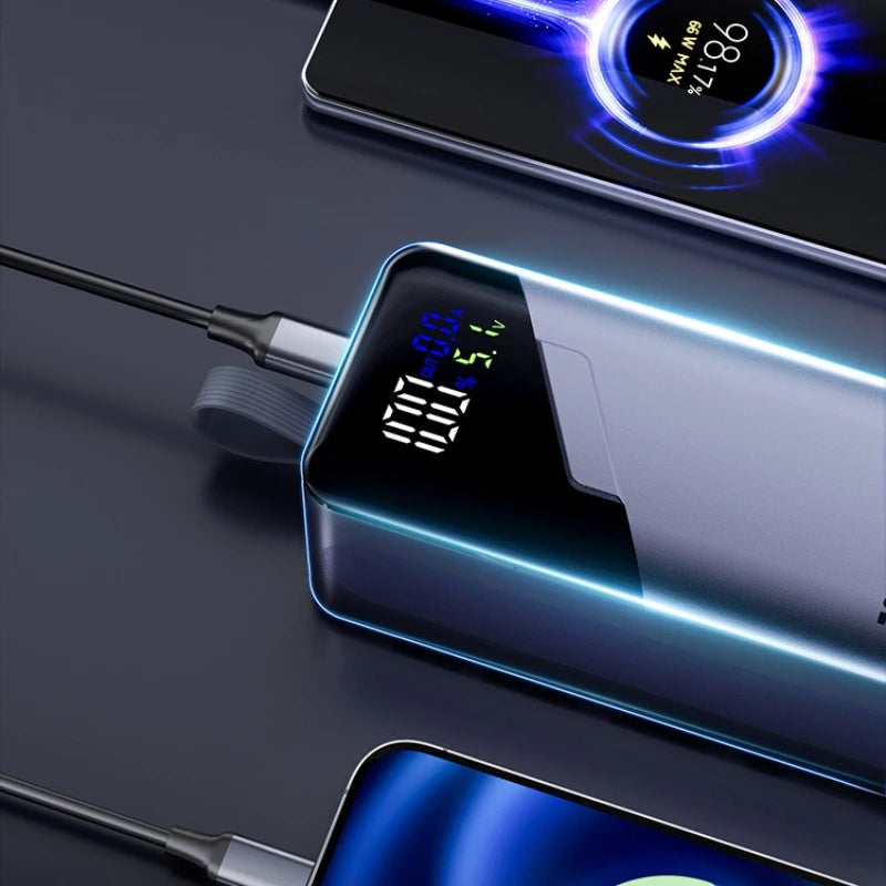 100W Power Bank 20000mAh External Battery Capacity Fast Charging Portable Charger Powerbank for Laptop IPhone Samsung