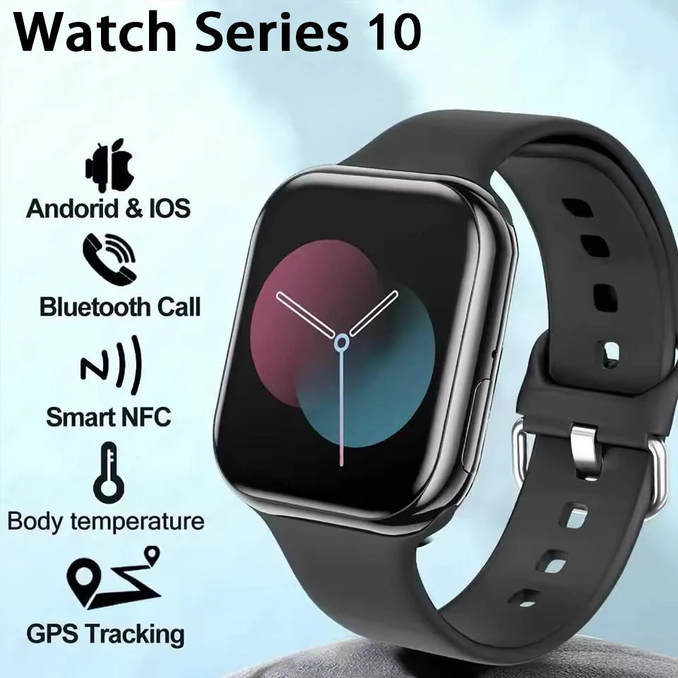 2025 Series 10 Watch 10 GPS Smart Watch Memory Music Video Bluetooth Call Heart Rate Waterproof NFC Smartwatch For Apple Android