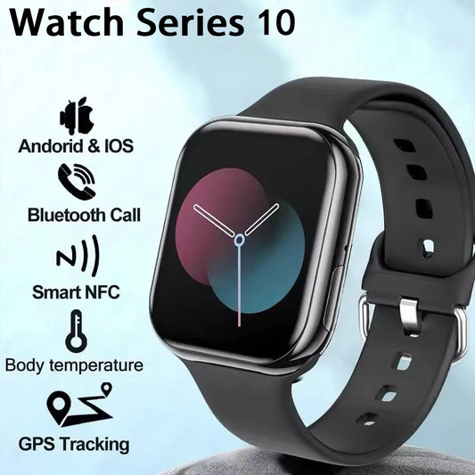 2025 Series 10 Watch 10 GPS Smart Watch Memory Music Video Bluetooth Call Heart Rate Waterproof NFC Smartwatch For Apple Android