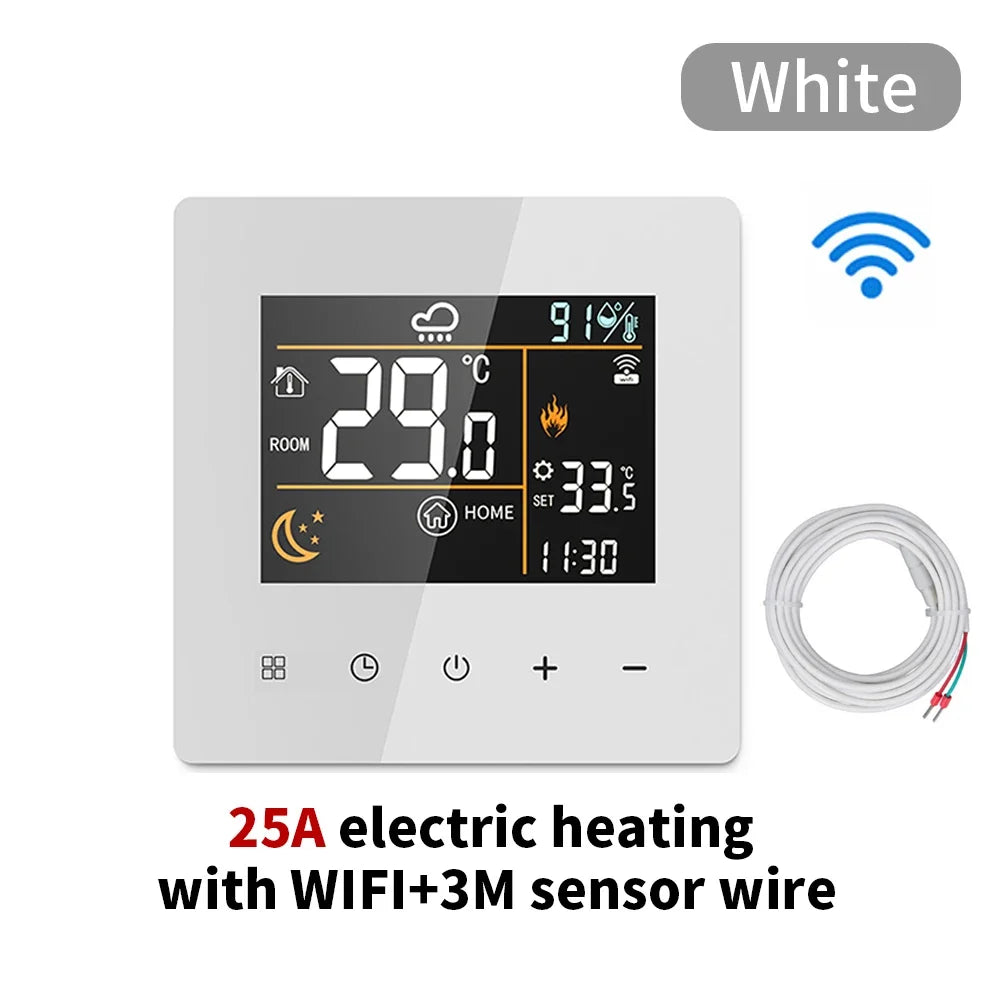 Tuya WiFi Thermostat and Hygrometer Digital Temperature Controller Boiler Thermostat Underfloor Heating Home Intelligent Tools