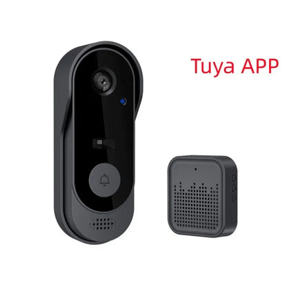 Wireless WIFI Waterproof Doorbell HD Video Intercom Door Bell with Camera Tuya Smart Home for Security Protection Night Vision