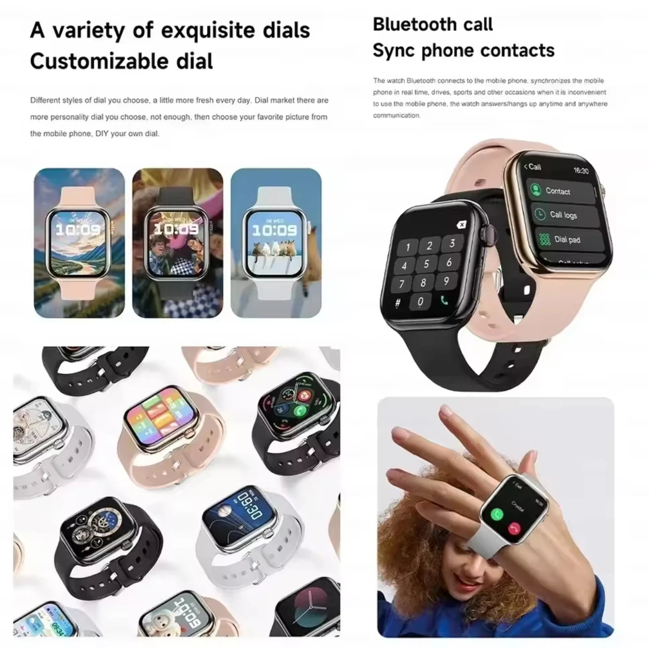 NEW Watch 10 Smart Watch Men Body Temperature BT Call NFC Always on Display GPS Sport Watches Women Smartwatch For Apple Android