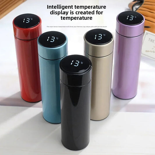 500ML Smart Thermos Water Bottle Stainless Steel Insulation Touch Intelligent Temperature Display Vacuum Flasks Cup Digital Mug