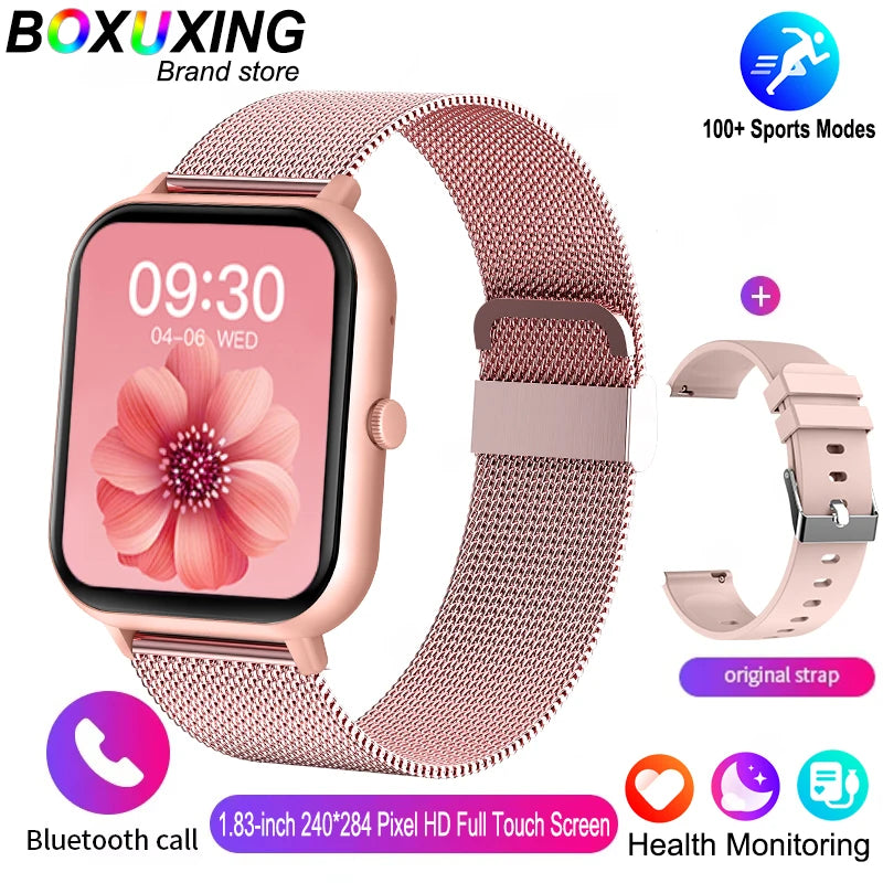For Xiaomi 2025 New Smart Watch Men Bluetooth Call Fitness Tracker Heart Rate IP68 Waterproof Smart Watch Men Women IOS Android