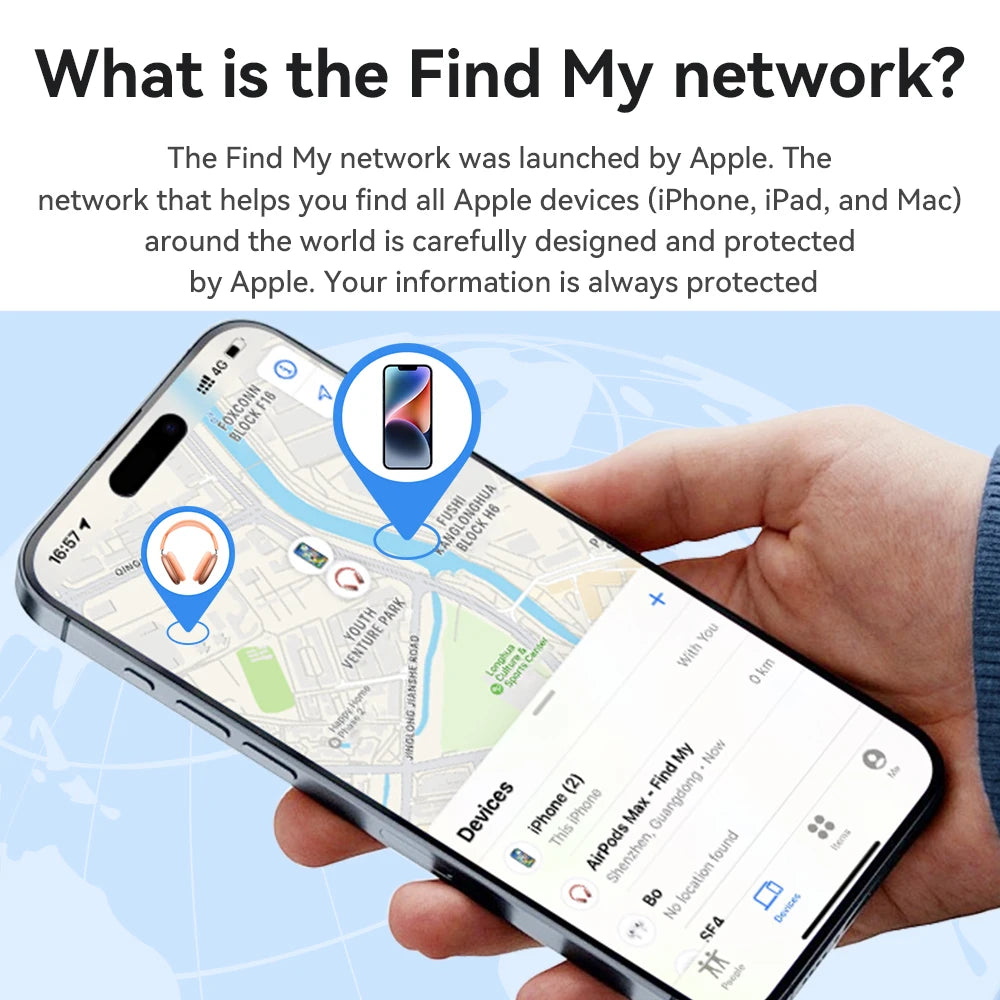 HOCO E94 SmartTag Bluetooth GPS Smart Trackers Finder intelligent positioning Pet Car key Bag Wallet anti-lost device Find my