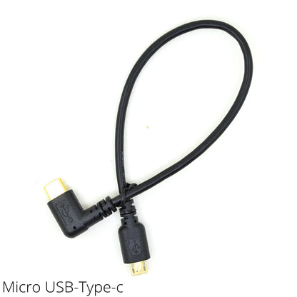 5Pin Converter Data Cable 90 Degree Elbow Micro/Mini USB2.0 Male To USB 3.1 Type C Male Adapter Converter OTG Charging Line