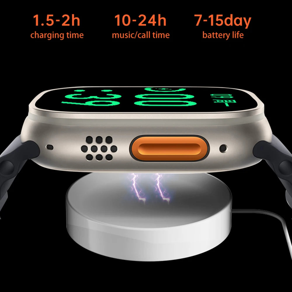 For Apple Smart Watch 10 ultra x 3 Pro MAX Gen2 49mm Amoled Screen Smartwatch Refresh Rate Wireless Charging Men Women For Sport