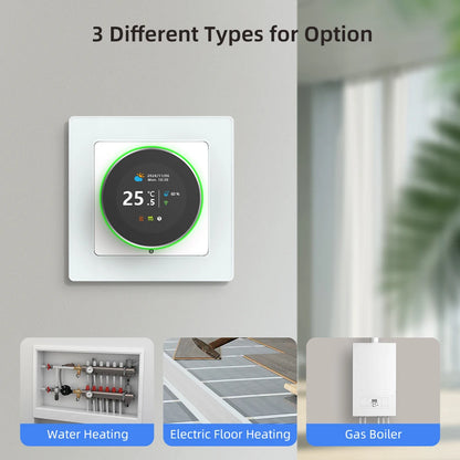 AVATTO Tuya WiFi Smart Knob Thermostat Temperature Controller For Water Gas Boiler Electric Heating Works With Alexa Google Home