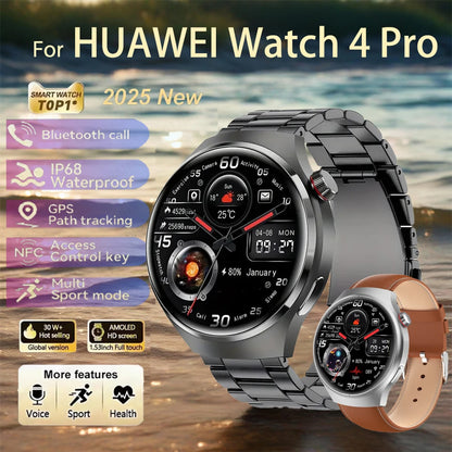 2025 New Smart Watch Men For Huawei Watch 4 Pro 360*360 HD Screen Heart rate Bluetooth Call Health Monitoring Sports Smartwatch