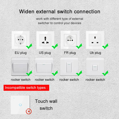 ANDELI Matter WIFI Smart Switch Module Automation Relay Smart Breaker Voice Control Apple Home Siri Alexa Google smart tings
