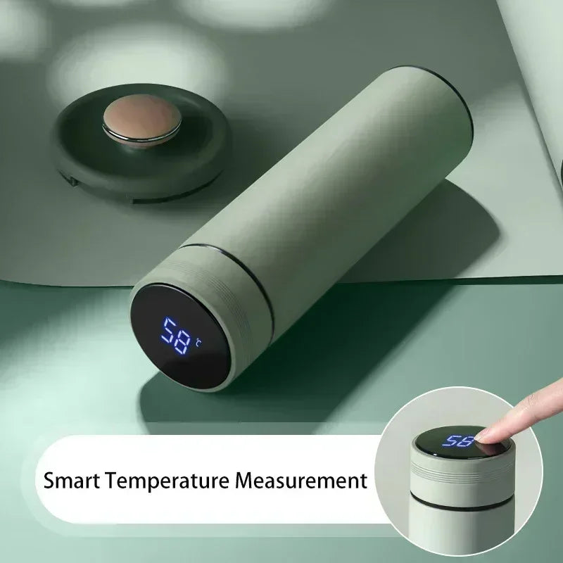 500ML Smart Thermos Water Bottle Stainless Steel Insulation Touch Intelligent Temperature Display Vacuum Flasks Cup Digital Mug