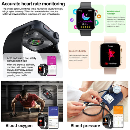 2025 New For Xiaomi Series 10 NFC Watch Men AMOLED Screen Bluetooth Call GPS Sport Waterproof Health Tracker Smartbracelet Women