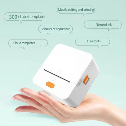 DETONGER P1 Label Maker Machine and Tape Portable Wireless Connection Label Printer Multiple Templates for Phone Pad Office Home