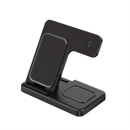 3 in 1 Wireless Charger Stand For iPhone 16 15 14 13 12 Apple Watch Airpods Pro Foldable Fast Charging Station