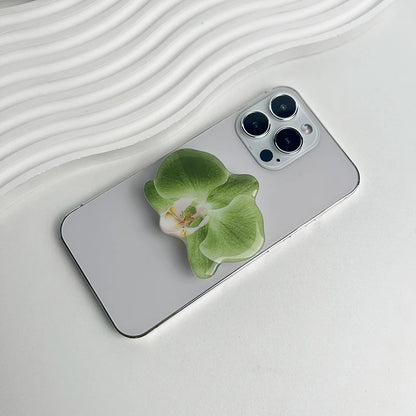 Phone Holder Folding Ring Phone Support Popular Style Internet Celebrity Orchid Acrylic Socket Grip Cymbidium Custom
