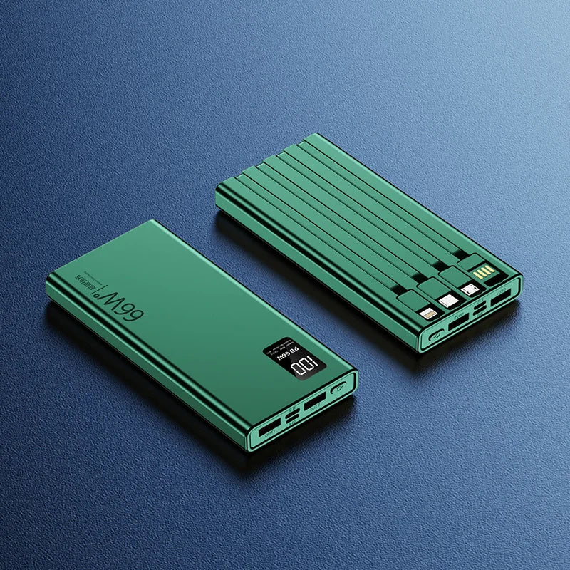 Super fast charging with its own cable high-capacity charging treasure 20000 mAh mobile power gift