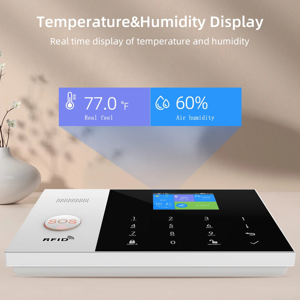 YAOSHENG Security-Protection TUYA Smart Home Alarm System 2G 433MHz WiFi GSM Wireless House App Control Sets PG105