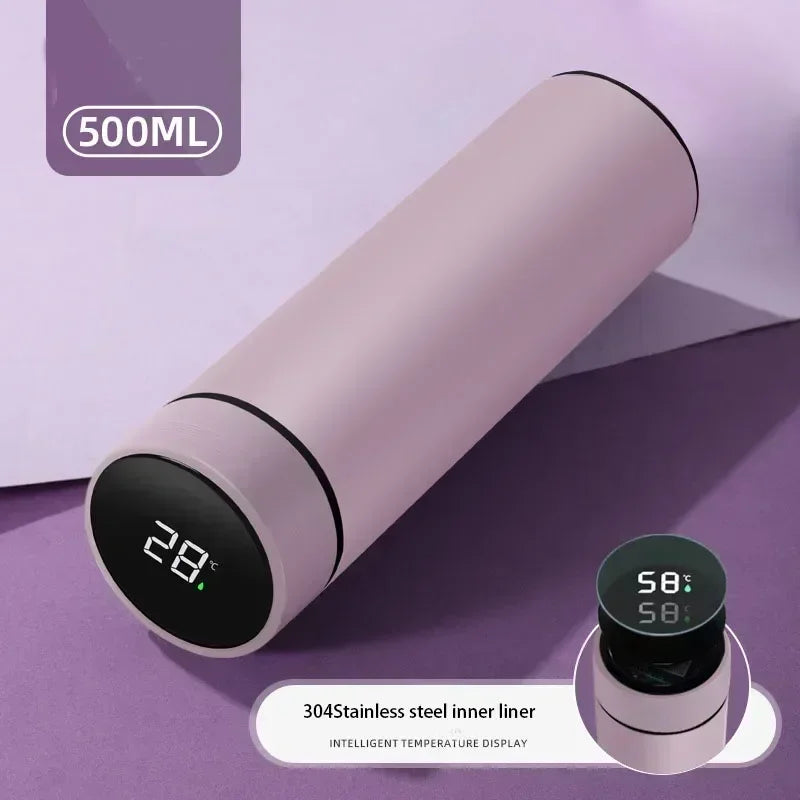 500ML Smart Thermos Water Bottle Stainless Steel Insulation Touch Intelligent Temperature Display Vacuum Flasks Cup Digital Mug