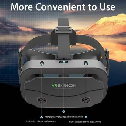 VR Glasses 3D Virtual Reality Headset Devices Helmet Lenses Goggles Smart For Smartphones Phone Cell Controller Mobile Game Viar