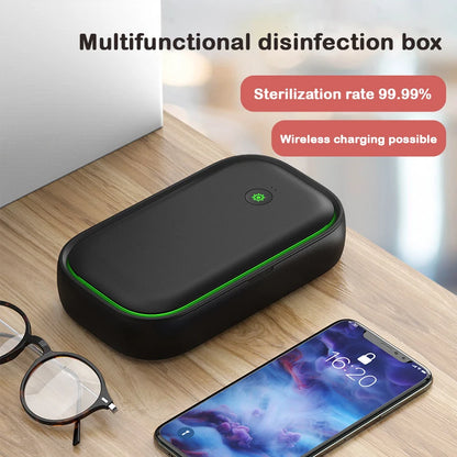UTHAI UV mobile phone disinfection box wireless charging 15W multifunctional disinfection box sterilization machine SP48