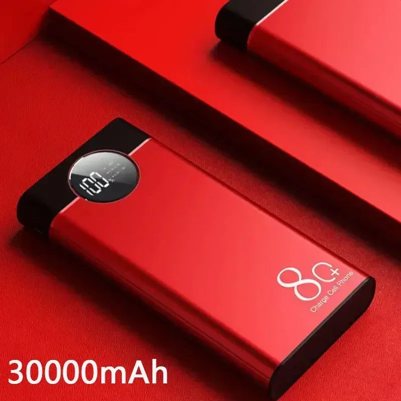 200000mAh Large Capacity Aluminum Alloy Power Bank Multi-Socket Super Fast Charging Thin Portable Power Bank 2023 New Model