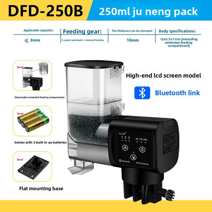 Jebao Fish Tank Aquarium Feeder Ornamental Fish Intelligent Large Capacity Timed Feeding Device