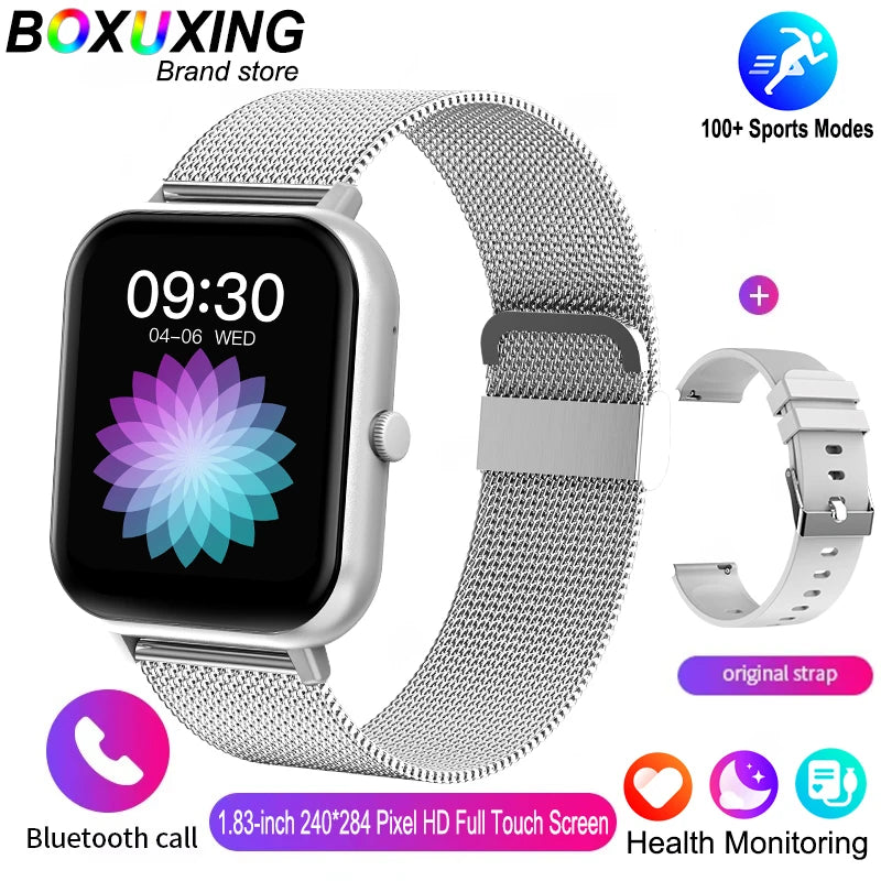 For Xiaomi 2025 New Smart Watch Men Bluetooth Call Fitness Tracker Heart Rate IP68 Waterproof Smart Watch Men Women IOS Android