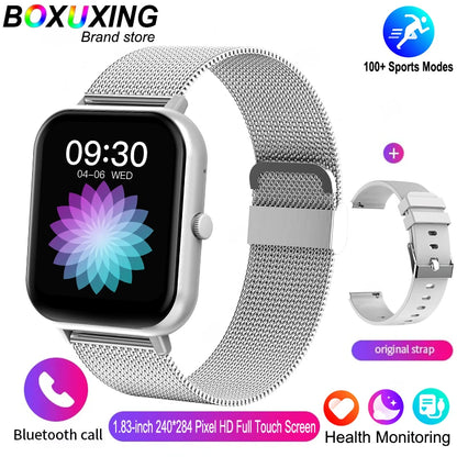For Xiaomi 2025 New Smart Watch Men Bluetooth Call Fitness Tracker Heart Rate IP68 Waterproof Smart Watch Men Women IOS Android