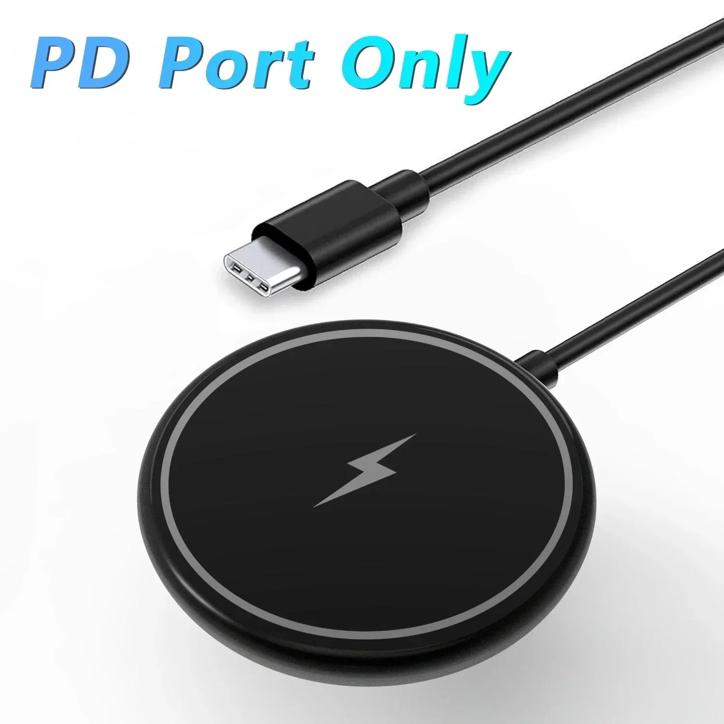 30W Magnetic Wireless Charger Pad for iPhone 15 14 13 12 11 Pro Max Mini Desktop Chargers USB A PD Magnet Fast Charging Station