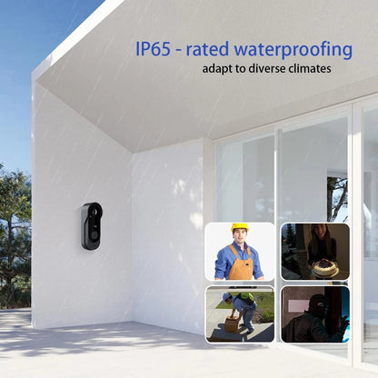 2.4GWIFI Camera Doorbell 720P Video Intercom Outdoor Waterproof Wireless DoorBell Security Protection IR Night Vision Smart Home