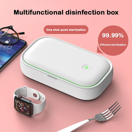 UTHAI UV mobile phone disinfection box wireless charging 15W multifunctional disinfection box sterilization machine SP48