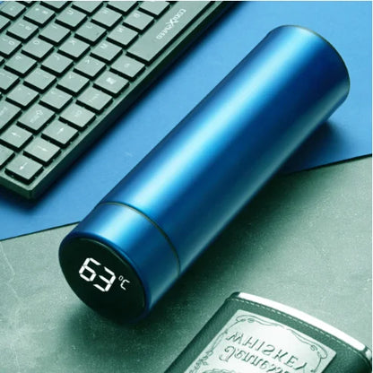 Free Custom Intelligent Digital Thermos Water Cup Touch Display Temperature Stainless Steel Creative Thermoses Coffee Mug Gifts