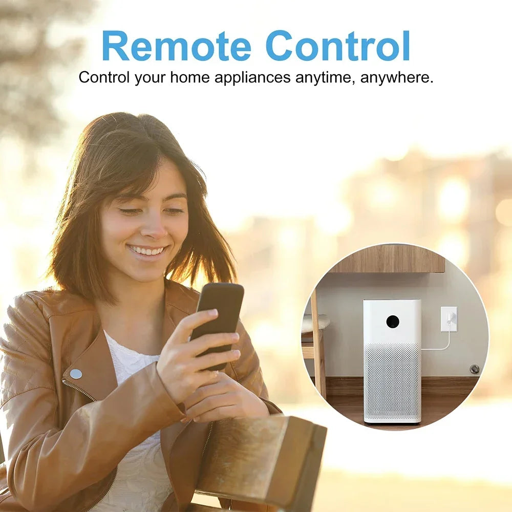 Matter Smart Socket WiFi UK Smart Plug 16A Mini Home Outlet App Control Voice Function Work with HomeKit Siri Alexa Google Home