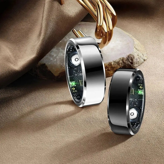 Men smart ring 2025, Sleep & Heart Rate & Stress Tracker, 5ATM Waterproof, R6Pro smart rings for women,Compatible iOS/Android