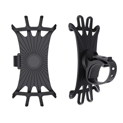 Universal Bicycle Mobile Phone Holder Rotating Silicone Bicycle Phone Holder Motorcycle Handlebar Holder For 4.0-6.0 Inch Phone