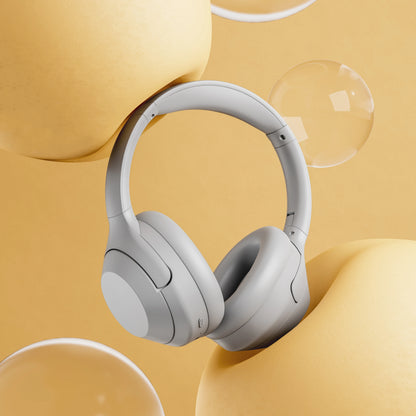 W2 Wireless Headphones ANC Headphone Bluetooth 5.2 Earphones Over-Ear with Mic, HiFi Stereo Foldable Lightweight Headphones