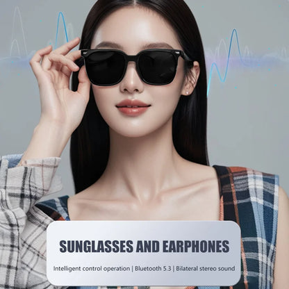 LIGE New 34g Super Light Smart Sunglasses BLE5.4 Wirless Call Voice Assistant Music Play Men Women Sunglasses UV400 Protection