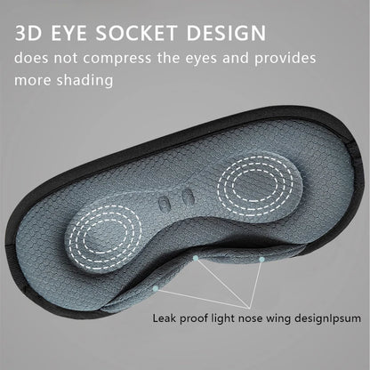 Steam eye mask, electric heatinghot compress intelligent timed heating sleep shading 3D eye mask