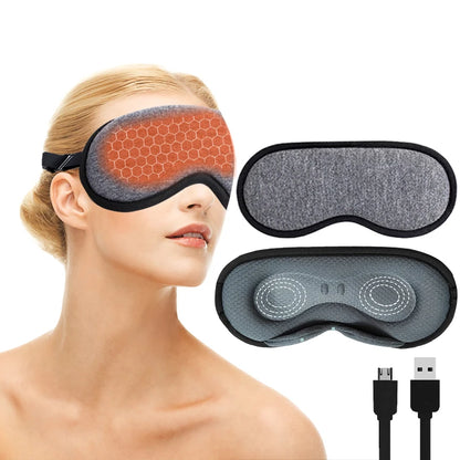 Steam eye mask, electric heatinghot compress intelligent timed heating sleep shading 3D eye mask