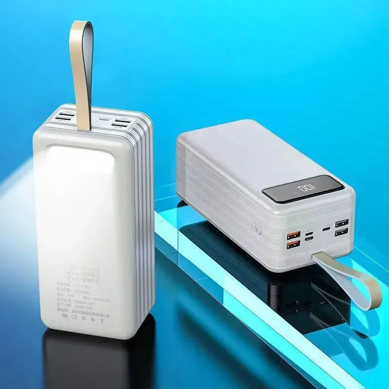 80000mAh Large-capacity Charging Treasure  60000 Digital Display 5w Fast Charging Outdoor 100000 Mobile Power Gift Wholesal