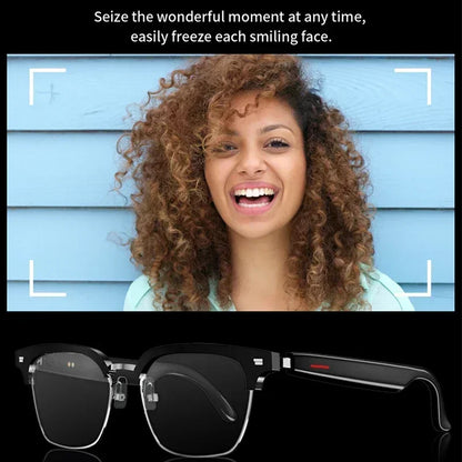 Hiwego Camera Smart Music Sunglasses Earphones Wireless Bluetooth Headset HIFI Sound Headphone Driving Glasses Hands-free Call