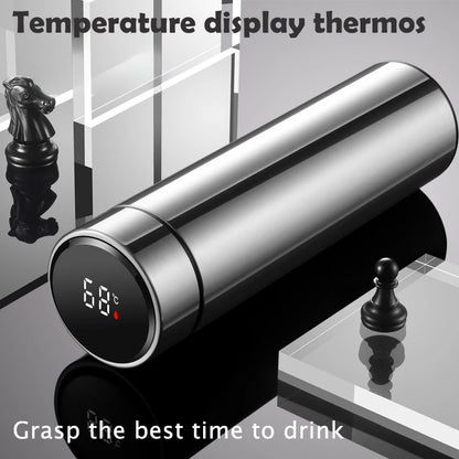 Thermos Cup 304 Stainless Steel Business Gift Tea Water Cup Smart Temperature Display Thermos Cup Water Bottles