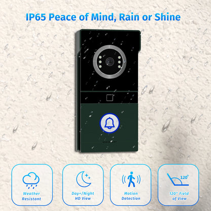 Tuya 7-Inch 1080p Camera Ring Intercom With Night Vision Video Doorbell Support Remote Unlock Intercom System Home