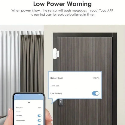 Tuya Zigbee Door Sensor for Smart Home Wireless Window Detector Remote Control Smart Life APP Alexa Home Security Alarm System