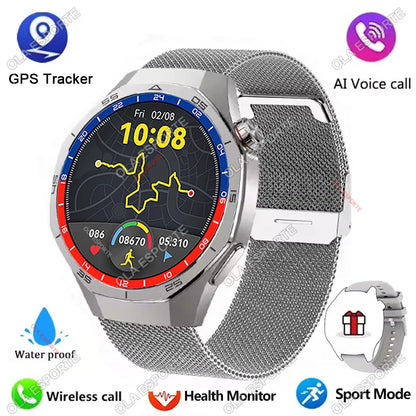 2025 New Watch GT5 Pro Smart Watch 1.5“ AMOLED Screen NFC GPS Tracker BT Calls Health Waterproof Smartwatch Men Women For Huawei
