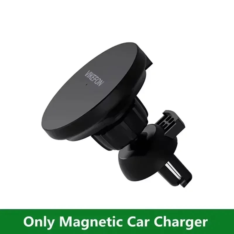 Car Air Outlet Wireless Charger Phone Stand For Magsafe iPhone 16 15 14 13 12 Pro Max Air Vent Cell Magnet Fast Charging Station