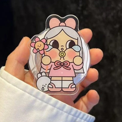 NEW Korea Cartoon Character Strong Magnetic Popsockets Holder For Magsafe Griptok Foldable Stand Finger Bracket Case Accessories